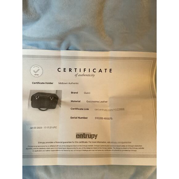 GUCCI Microguccissima Navy Calf Leather Margaux Boston - Picture 12 of 14